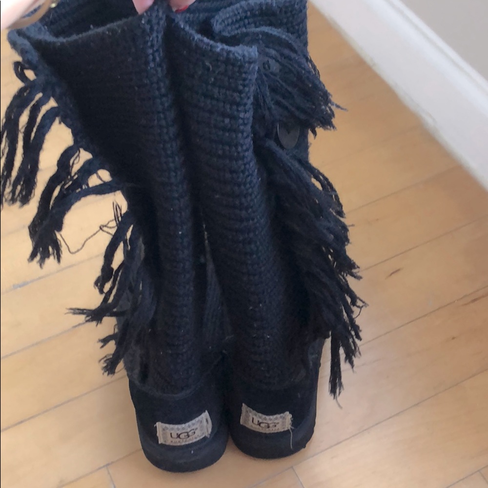 Ugg fringe boots